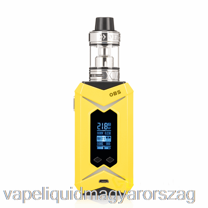 Obs Bat 218w & Damo Kezdőkészlet Sárga Mod / Ezüst Tank Vape Toll